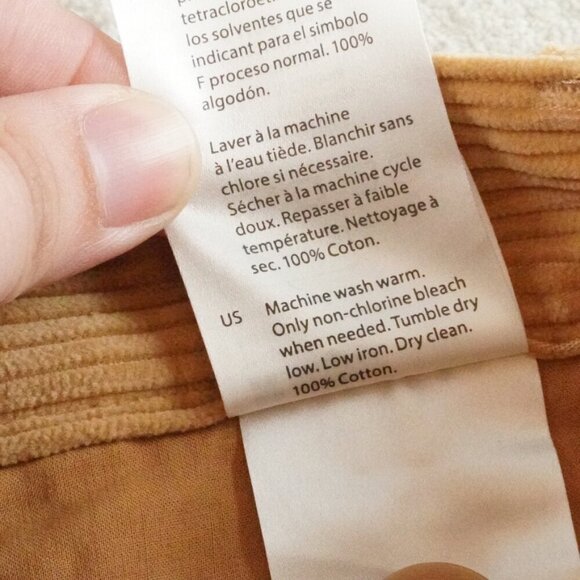 COS Corduroy Pants womens 32R Beige - Picture 4 of 10